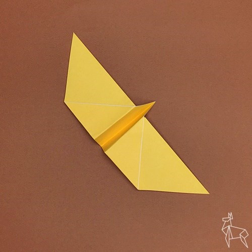 折り紙 クルクルちょうちょ 伝承作品 折り方図解 おりがみの時間