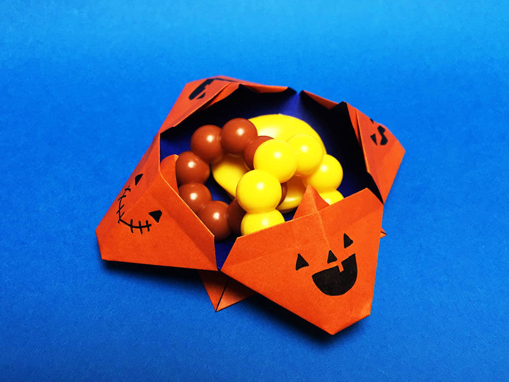 折り紙 ハロウィンのお菓子入れ の折り方まとめ14選 おりがみの時間