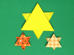 折り紙で折った星