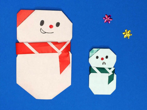 折り紙 雪だるま の折り方まとめ６選 おりがみの時間