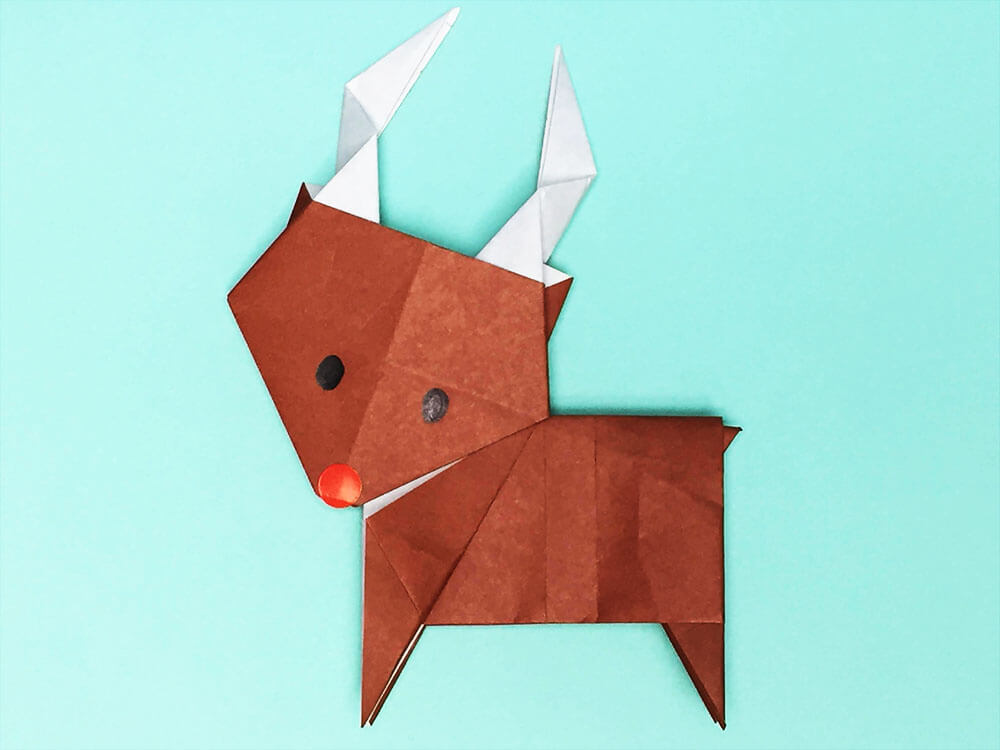 折り紙 トナカイ 原案 Origami Ako おりがみの時間