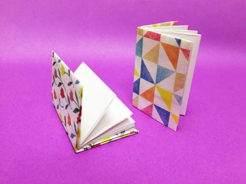 折り紙で折ったノート