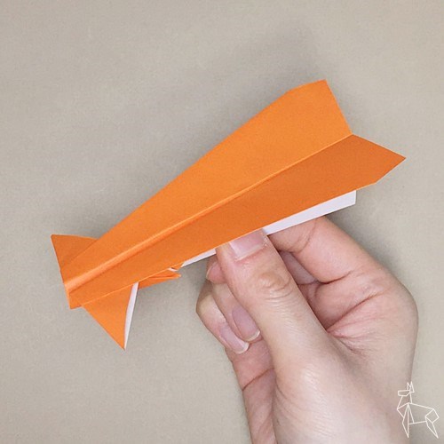 折り紙 イカ飛行機 伝承作品 折り方図解 おりがみの時間