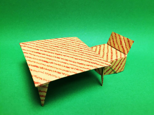 折り紙 テーブル 伝承 折り方図解 おりがみの時間
