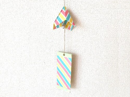 折り紙で折った風鈴