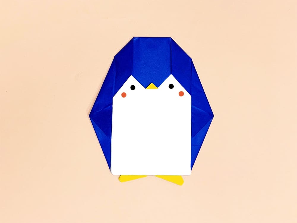 折り紙で折ったペンギン