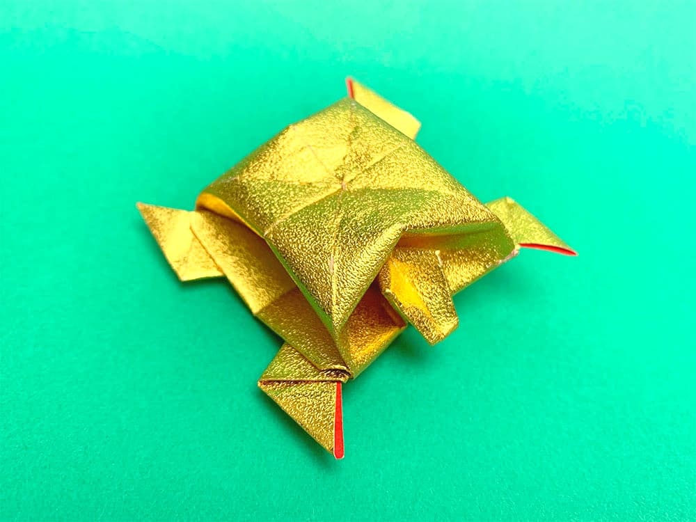 折り紙で折った寿亀