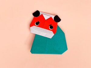折り紙で折った獅子舞