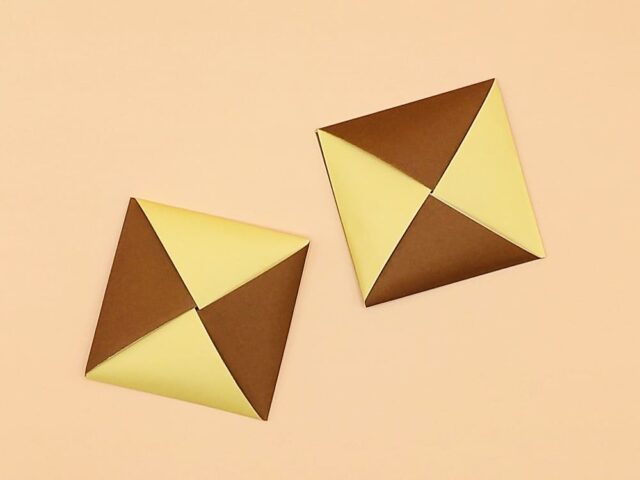 折り紙で折ったクッキー