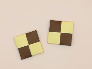 折り紙で折ったクッキー
