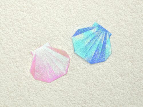 折り紙で折った貝殻