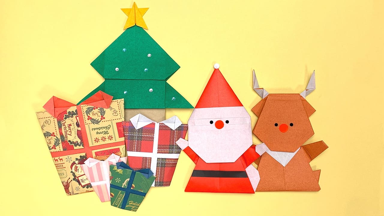 クリスマス飾りの折り紙110選【総まとめ】